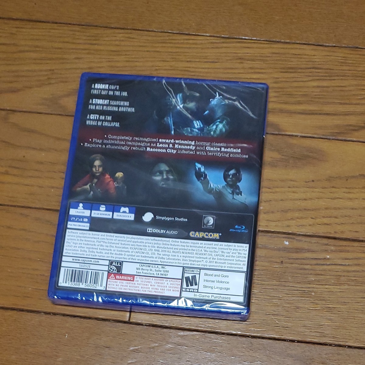 PS4 バイオハザードRE:2 北米版 Resident Evil RE2