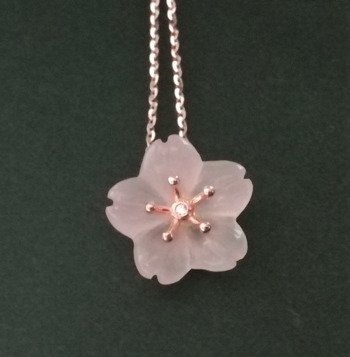 桜 ローズクォーツ ネックレス ゴールド 925 ブラジル ピンク 桜 ローズクォーツ ネックレス ゴールド 925 ブラジル ピンク
