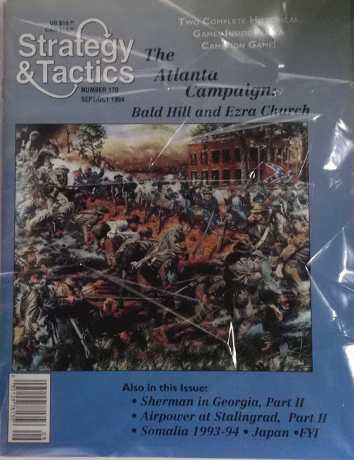 DG/STRATEGY&TACTICS NO.170 THE ATLANTA CAMPAIGN:BALD HILL AND EZRA CHURCH/駒未切断/日本語訳無し