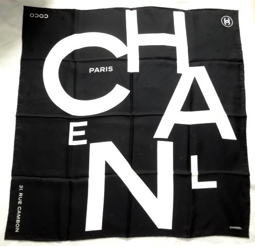 店舗良い CHANEL シャネル ○ スカーフ CAMBON RUE 31 リボン 箱付き