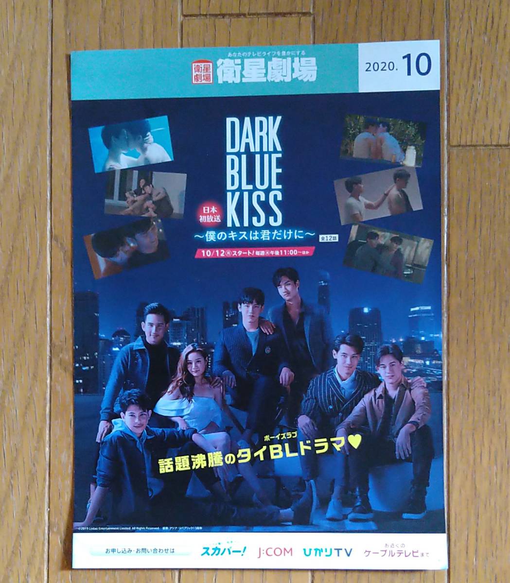 Dark Blue Kiss（ダークブルーキス）僕のキスは君だけに■衛星劇場2020年10月チラシ　タイBLドラマ_画像1