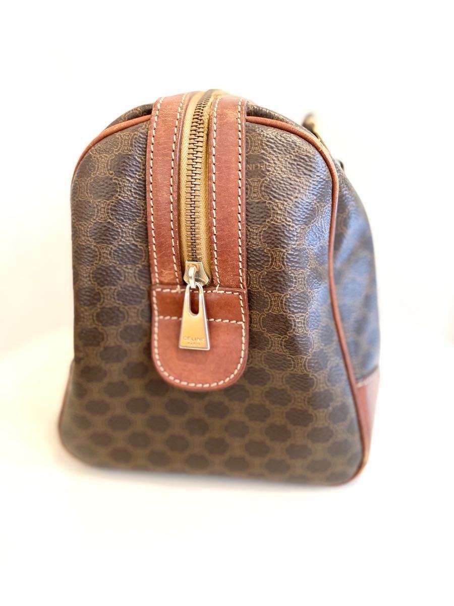 CELINE セリーヌ マカダム ミニボストン ブラウン PVC オールド CELINE セリーヌ マカダム ミニボストン ブラウン PVC オールド