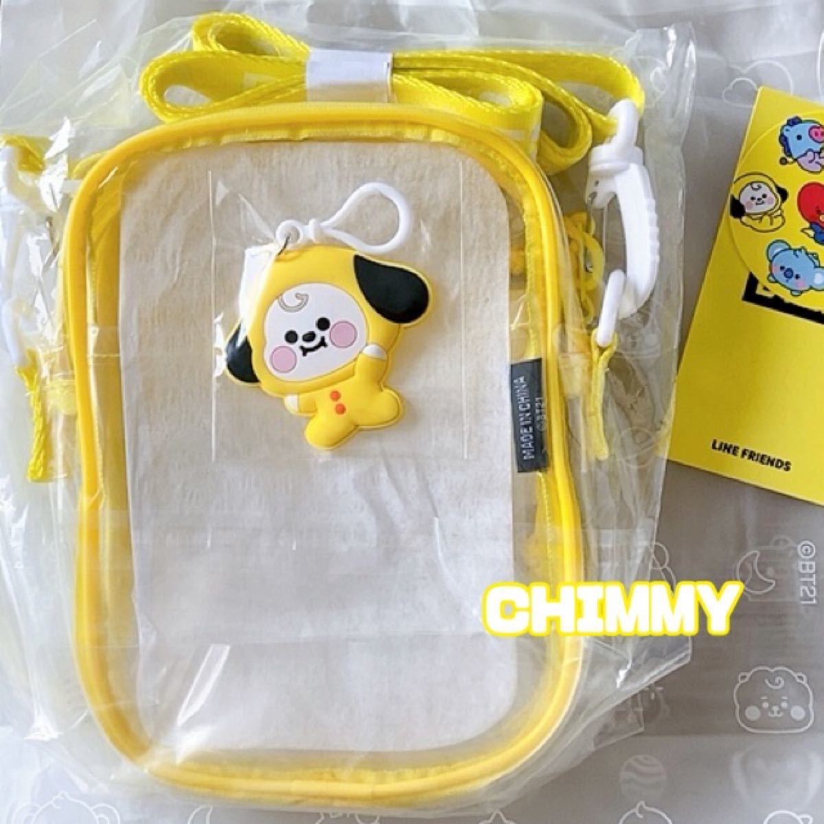 BTS BT21 公式グッズ PVCバッグ ショルダーバッグ CHIMMY チミー JIMIN ジミン チミ