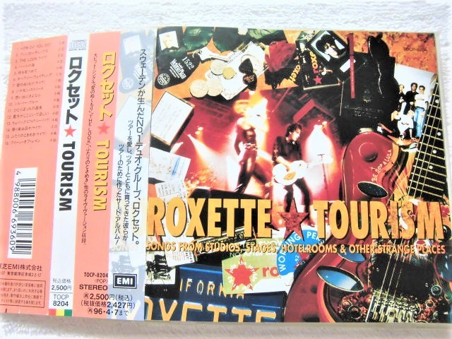 国内盤帯付 / Roxette / Tourism / The Look (Live: Sydney), Joyride (Live: Sydney) 他ライヴ音源収録 / EMI TOCP-8204 /1994 _画像1