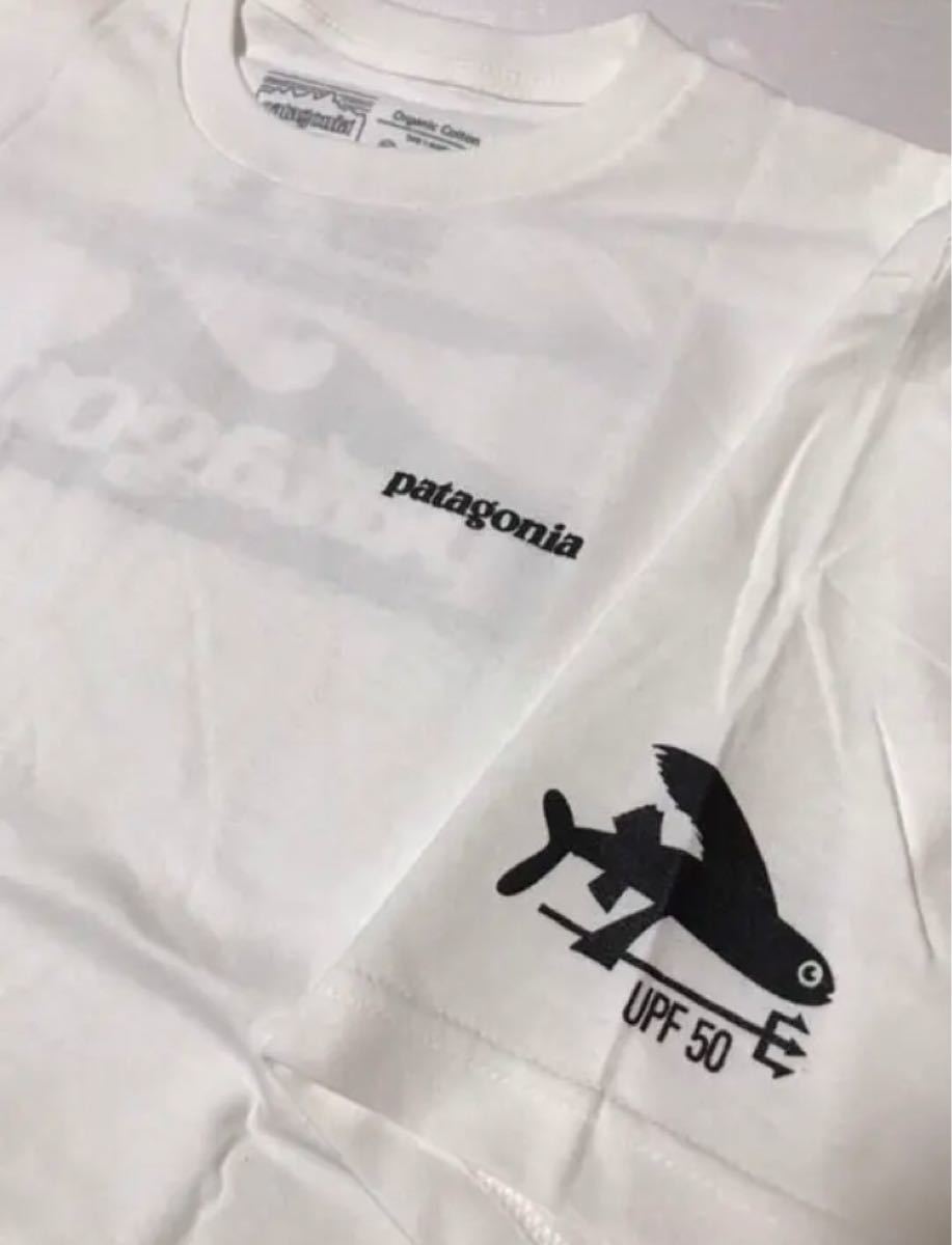 新品 patagonia パタゴニア 半袖Tシャツ デイリーグラフィック 白 L