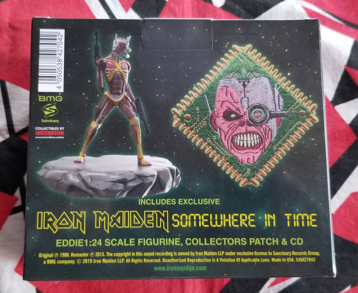 [ new goods unopened ] iron Maiden /Somewhere In Time (Deluxe*li master specification ) figure, patch attaching * foreign record 