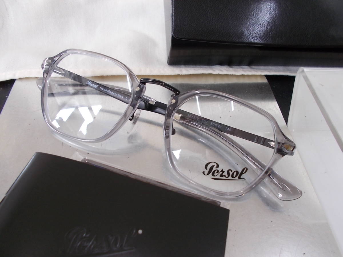 Persol ペルソール お洒落な ボストン セル/メタル　コンビ 眼鏡フレーム PO3243-V-309-50