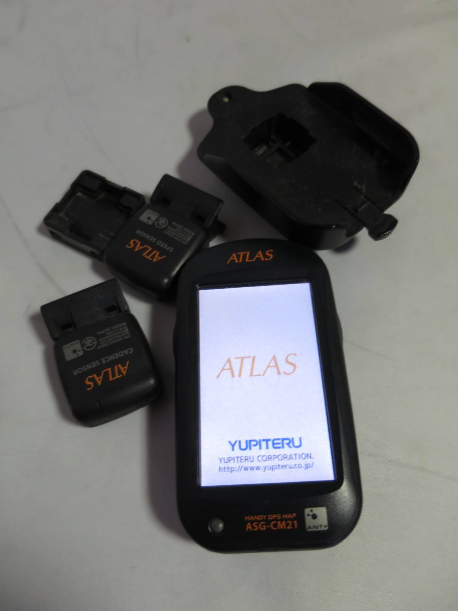 ATLAS アトラス サイクルコンピュータ ASG-CM21　サイコン　GPS　センサー　全国地図　マップ　管J_画像1