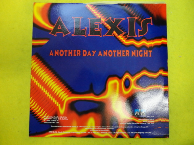 Alexis - Another Day Another Night オリジナル原盤 12 アッパーRAVE EUROBEAT CLASSIC 視聴_画像2