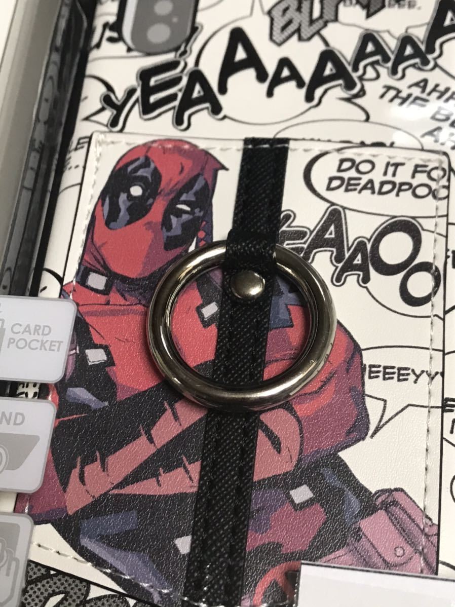 匿名送料込み iPhoneX用カバー ハードケース MARVEL DEAD POOL デッドプール マーベル リング付 新品iPhone10 アイホンX アイフォーンX/HA1