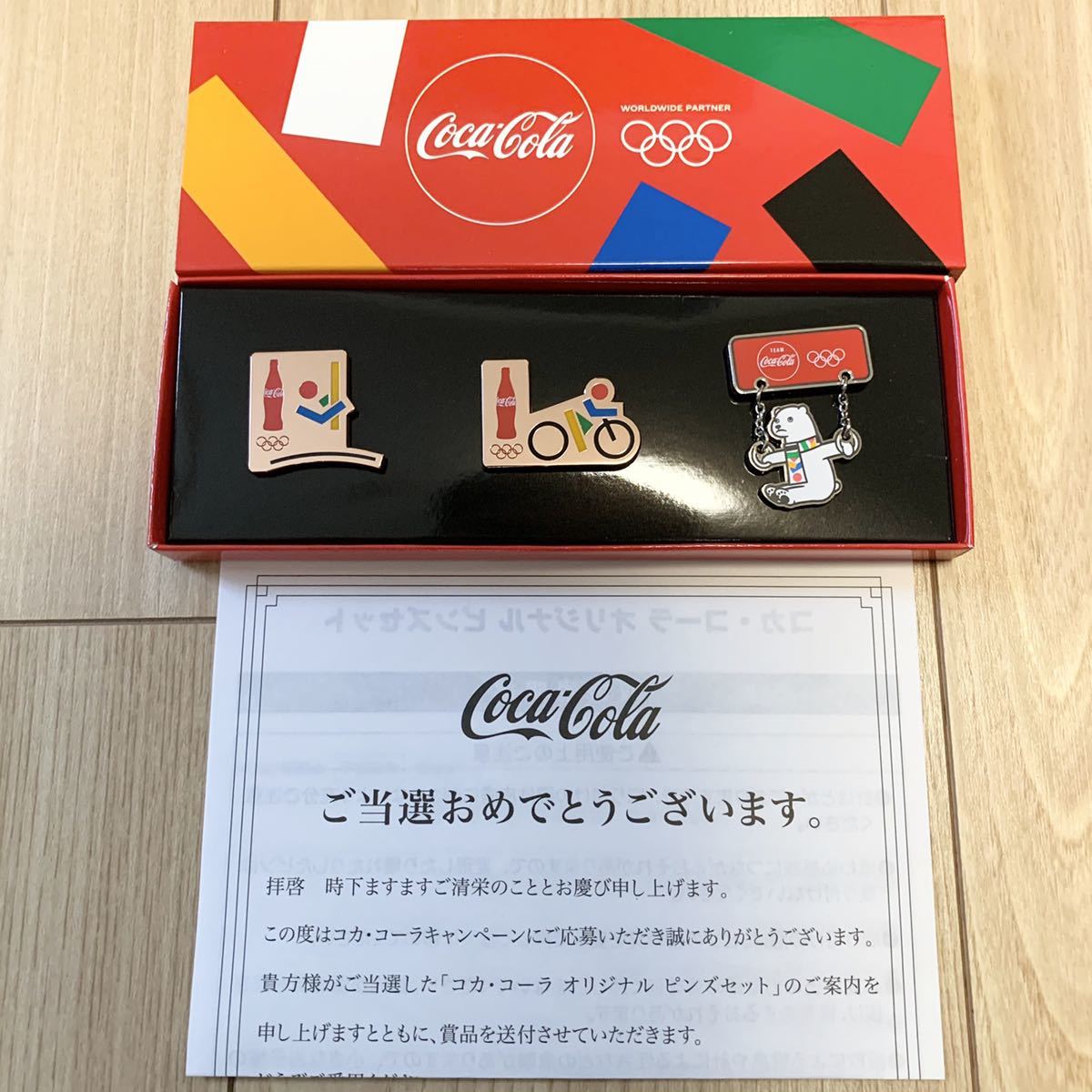 コークオン　コカコーラ　オリンピック　ピンバッジ