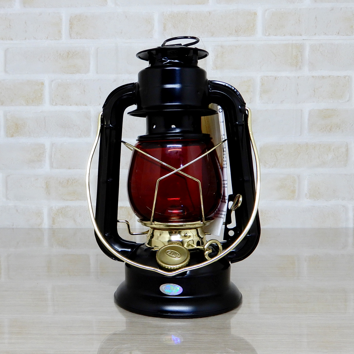 替芯付【送料無料】新品 Dietz #50 Comet Lantern - Black Gold Redグローブ ◇デイツ コメット ブラック ハリケーンランタン 黒金 真鍮 赤