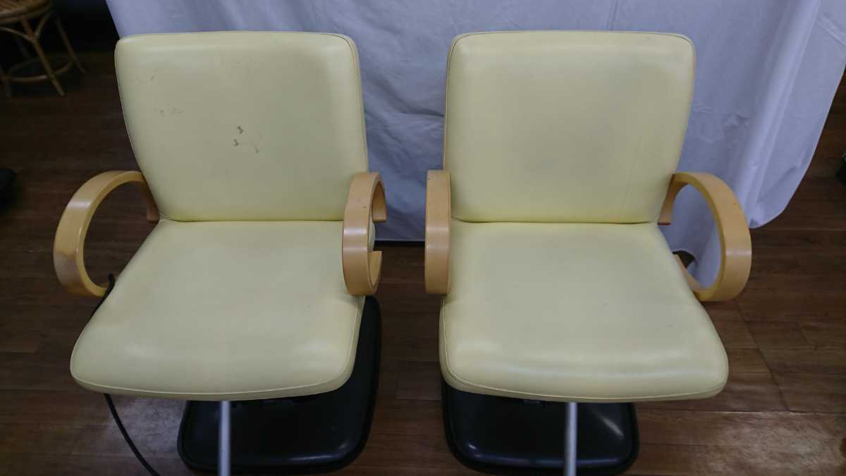 【SALE／60%OFF】 TAKARA BELMONT 直接引き取り限定 電動式 美容院セット椅子 2台 SP-NHB 理美容店用品