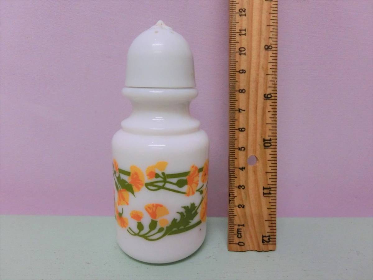 AVON エイボン◆ビンテージ 香水瓶 ガラス ボトル パフューム コロン ミルクガラス 容器 花△Vintage Bottle アンティーク_画像5