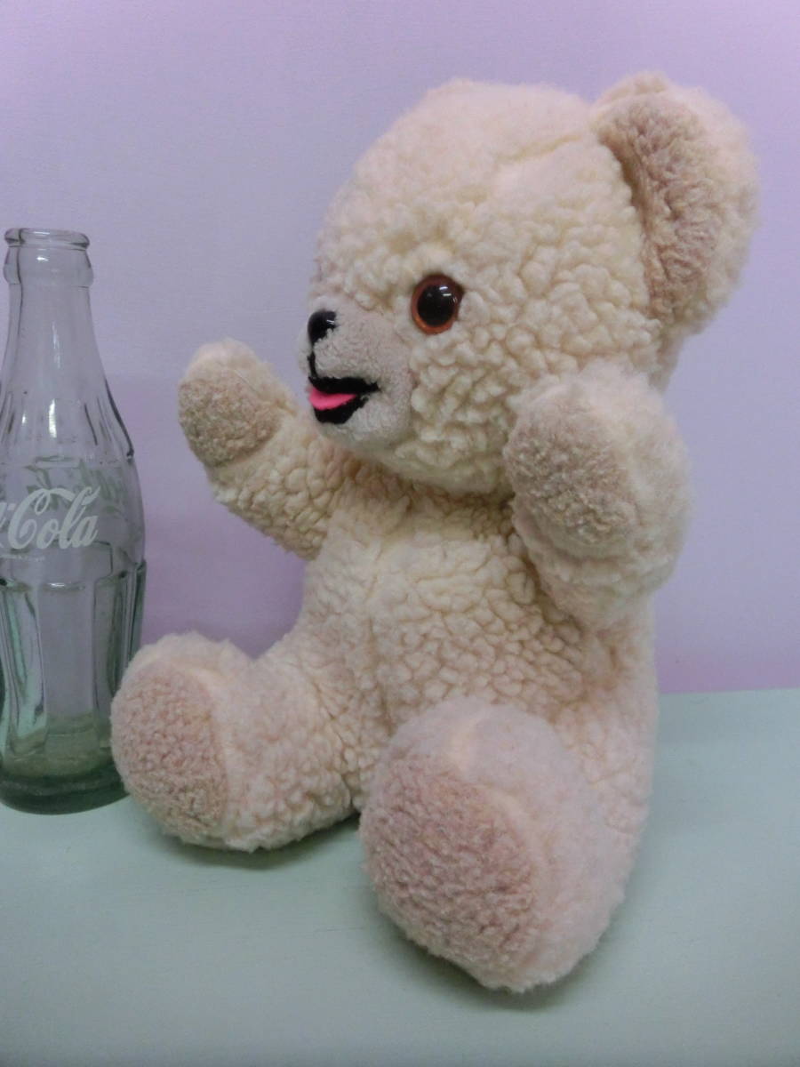  Fafa snagru Bear * Vintage soft toy doll 25cm teddy bear .. Showa Retro *stuffed Plush FaFa Snuggle Bear VINTAGE