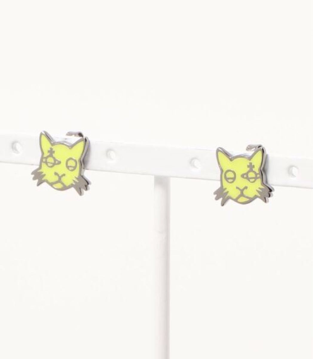 新品ヴィヴィアンウエストウッド 猫 キャット ピアス