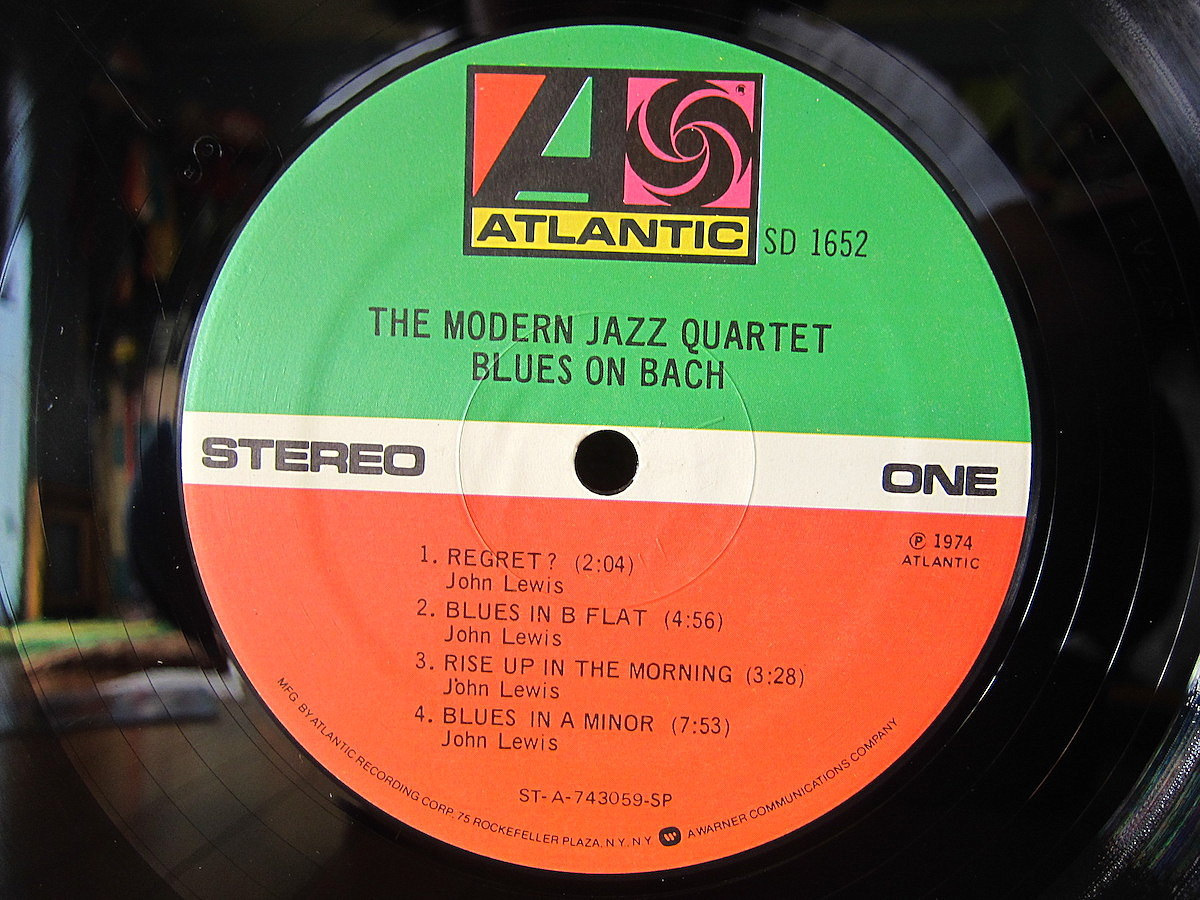 THE MODERM JAZZ QUARTET●BLUES ON BUCH ATLANTIC SD 1652●210805t2-rcd-12-jzレコード米盤US盤米LPジャズ70's_画像3
