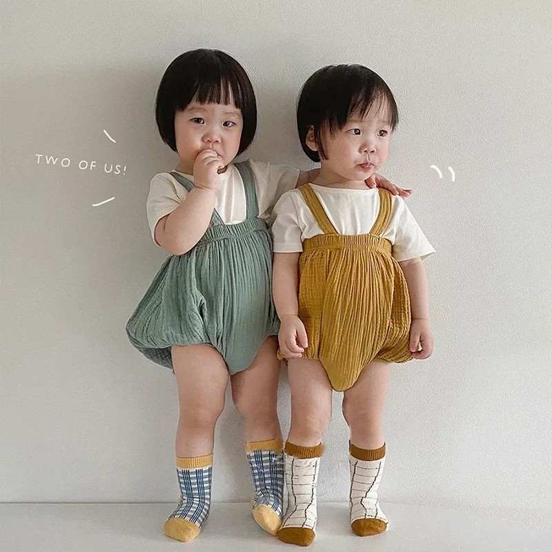 ストラップ付きかぼちゃパンツ ブルマ 韓国子供服 赤ちゃん ベビー服