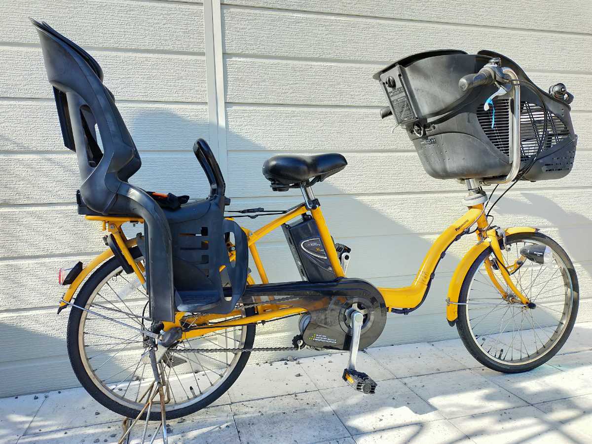 Panasonic Gyutto mini велосипед с электроприводом 20 дюймовый ENM034 2012 год салон 3 ступени переключение скоростей 8.0Ah аккумулятор * зарядное устройство подготовлен велосипед! 080408