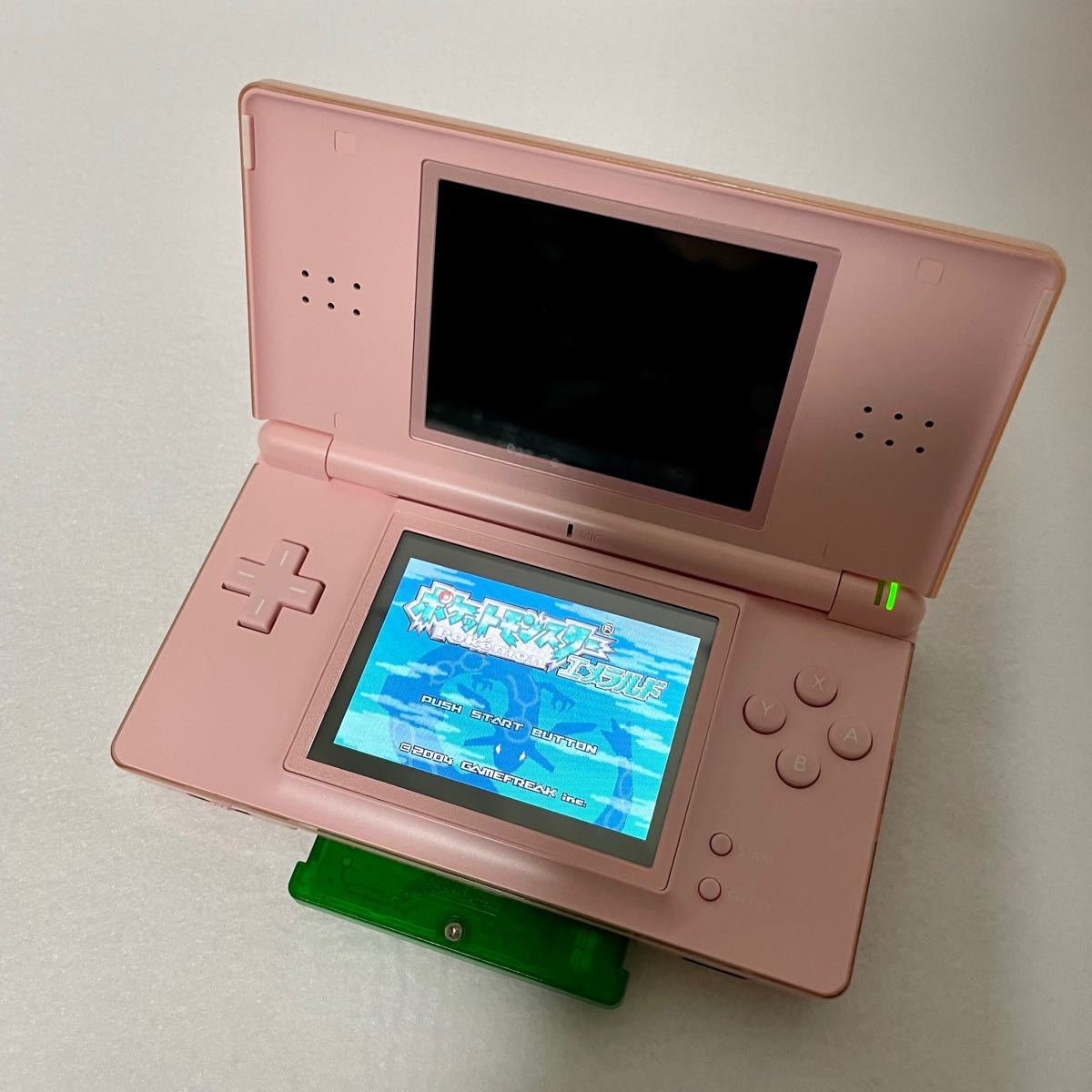 DS Lite ニンテンドーDS Lite ピンク ポケモン エメラルド 充電器付き セット