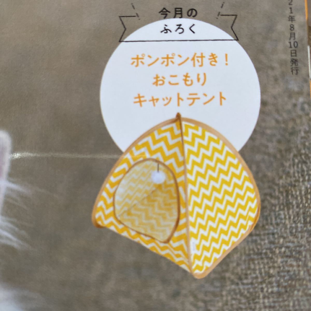 ねこのきもち 付録 おこもりキャットテント - 猫用品