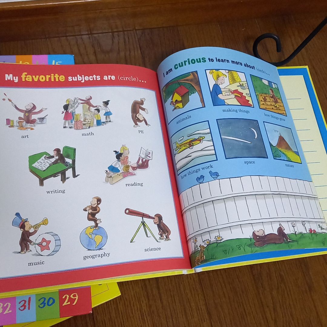 【新品未使用】おさるのジョージ◆Curious George◆英語ワークブック◆英語学習◆バイリンガル