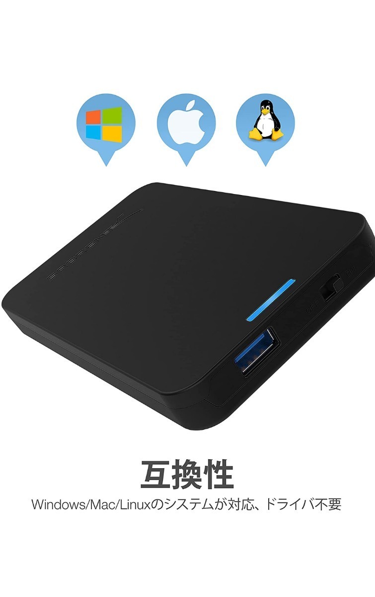 USB3.0外付けポータブルHDD1 TB(HDD WD)