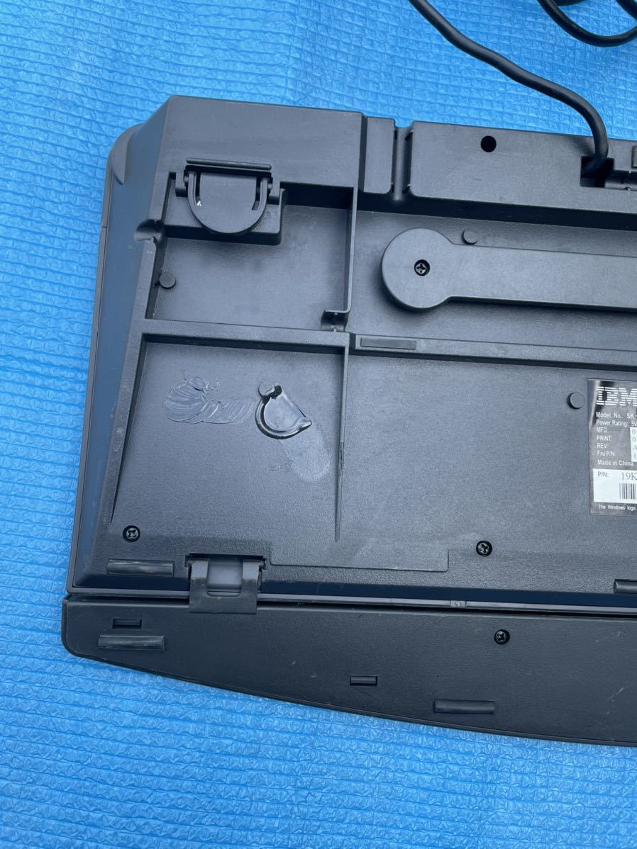 IBM キーボード SK-8809 USB接続 キーボードＵＳＢ（黒）中古 通電動作未確認 ジャンク品_画像5