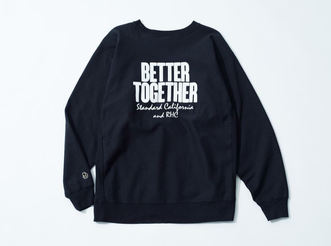 STANDARD CALIFORNIA for RHC BETTER TOGETHER Crew Sweat 新品 M ロン