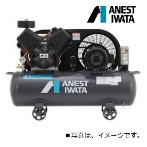 コンプレッサー 3馬力 アネスト岩田 TFP22CF-10 M5 オイルフリー レシプロ 圧力開閉器式 50hz_画像1