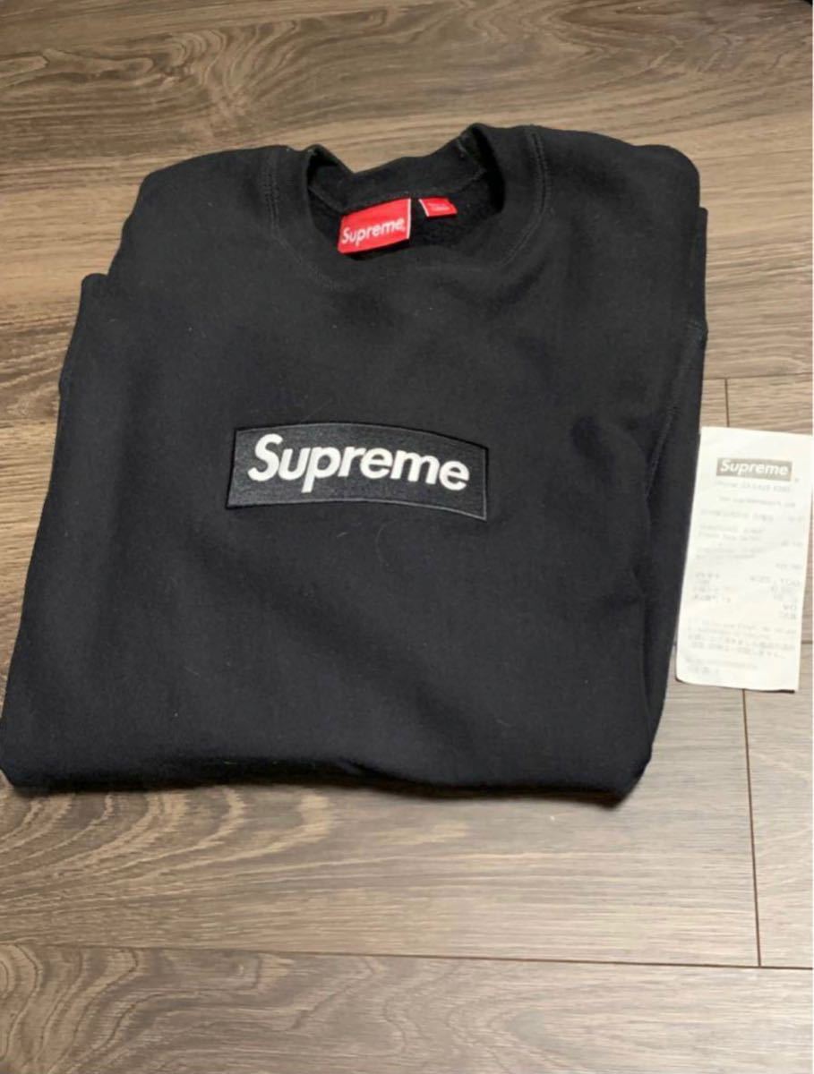 Supreme Box Logo Crewneck Lサイズ ブラック 黒 シュプリーム 即決