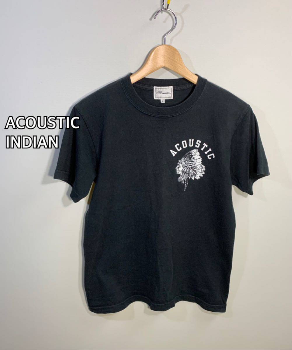 ■ACOUSTIC アコースティック■INDIAN インディアンプリントTシャツ:S☆BH-735_画像1