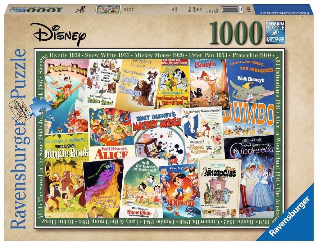 RAV 19874 1000ピース ジグソーパズルドイツ発売 ディズニー Disney Vintage Movie Posters_画像1