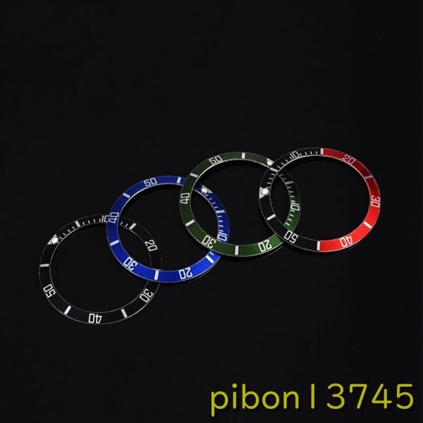 H1014：4色 37.5mm 腕時計 プラスチック素材 ループベゼルインサートリング交換部品 修理工具およびキット ジュエリーベゼル_画像6