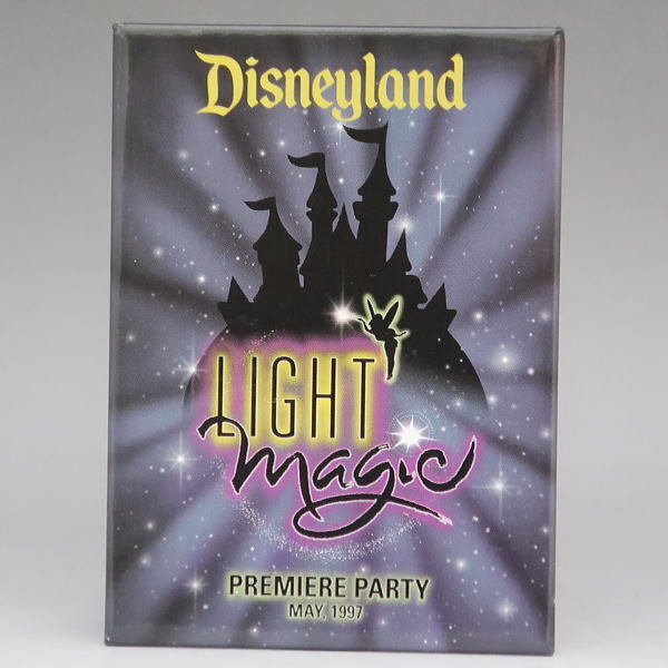 ディズニー Disneyland Light Magic 缶バッジタイプバッジ ディズニーランド 爆売り キャスト限定のプレミアパーティー 1997年5月 USA 一番の贈り物