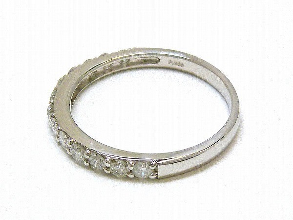 ☆新品☆『ダイヤモンド0.50ct』Pt900ハーフエタニティリング