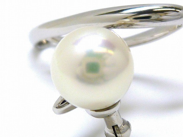 * new goods *[ Akoya pearl 8.4mm]Pt900 design brooch lady's [ free shipping ]