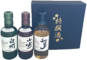 特撰酒箱入り サントリー 山崎＆白州＆知多（全て180ml） ジャパニーズ