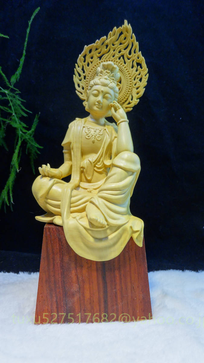 非常に高い品質 『極上美品』 仏教美術 仏像 木彫 自在観音菩薩像 坐観音造像 - 仏像 - hlt.no