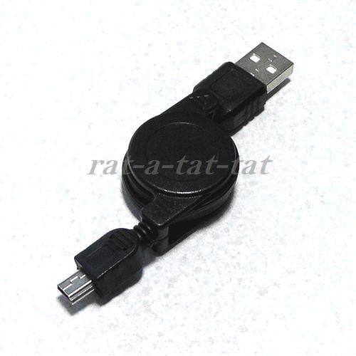 PS3コントローラー用USB充電ケーブル　DualShock3　リール式充電器　70cm
