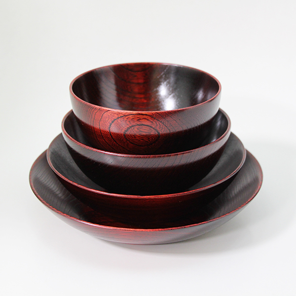人気ブランドを お椀 漆器 木製 日本製 国産 赤 四つ椀 新 汁椀 茶懐石