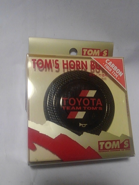 当時物 未使用品 TOMS トムス ホーンボタン カーボン ブラック カーボンタイプ_画像4