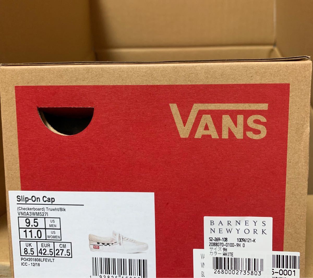 ☆新品未使用☆vans SLIP-ON CAP バンズ スリッポン 27.5cm