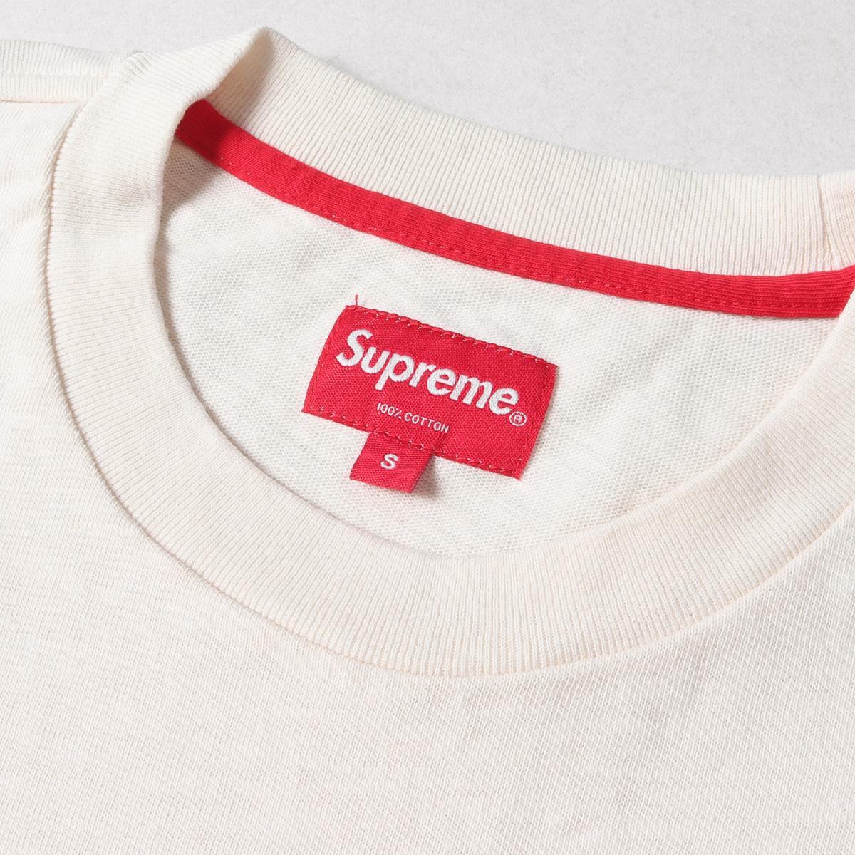 美品 Supreme シュプリーム Tシャツ ポケット ヘビーウエイト Tシャツ Pocket Tee 15SS ナチュラル S_画像3