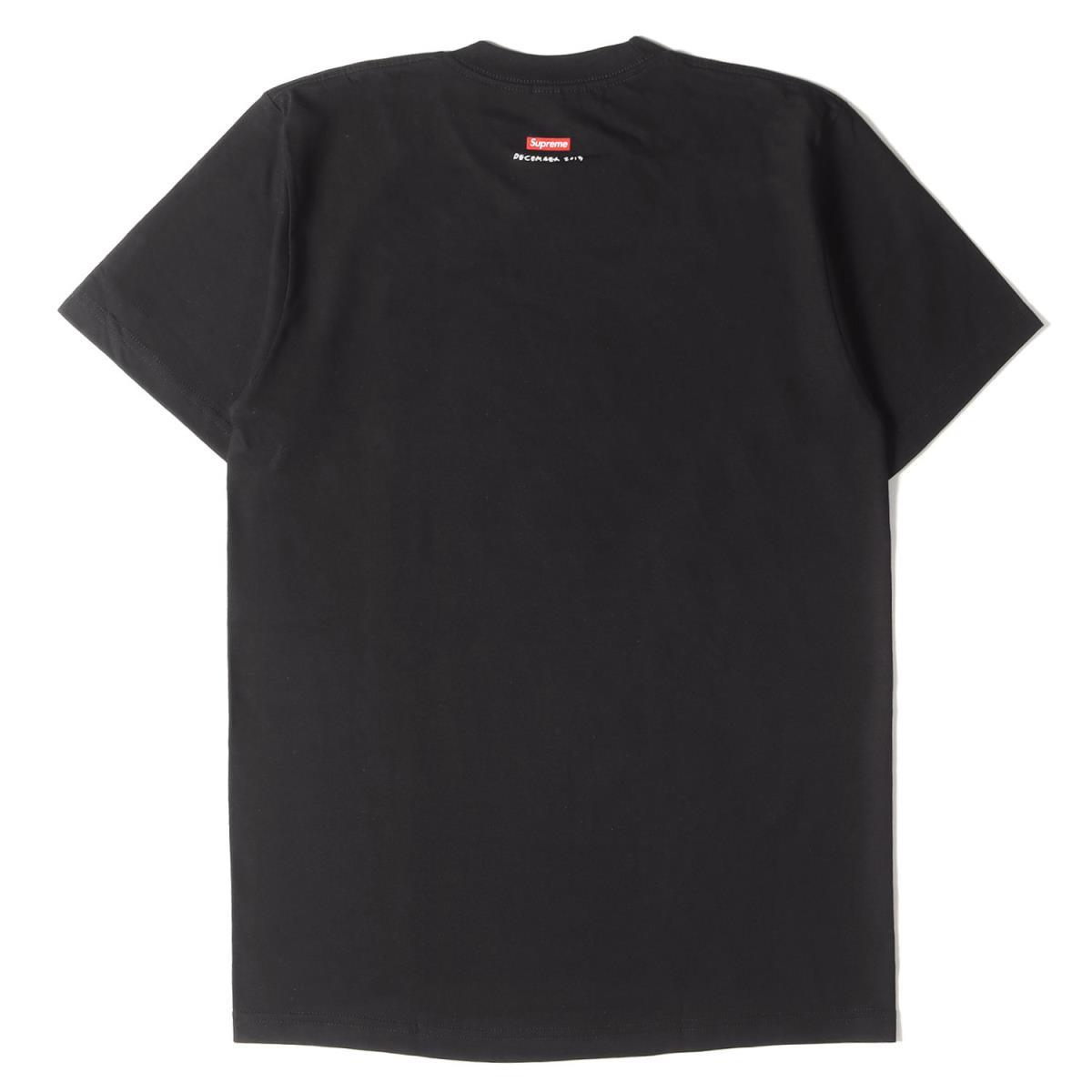 Supreme シュプリーム Tシャツ クリスマスモデル モノクロ フォト プリント クルーネックTシャツ 半袖 Merry Xmas Tee 15AW ブラック 黒 M_画像2