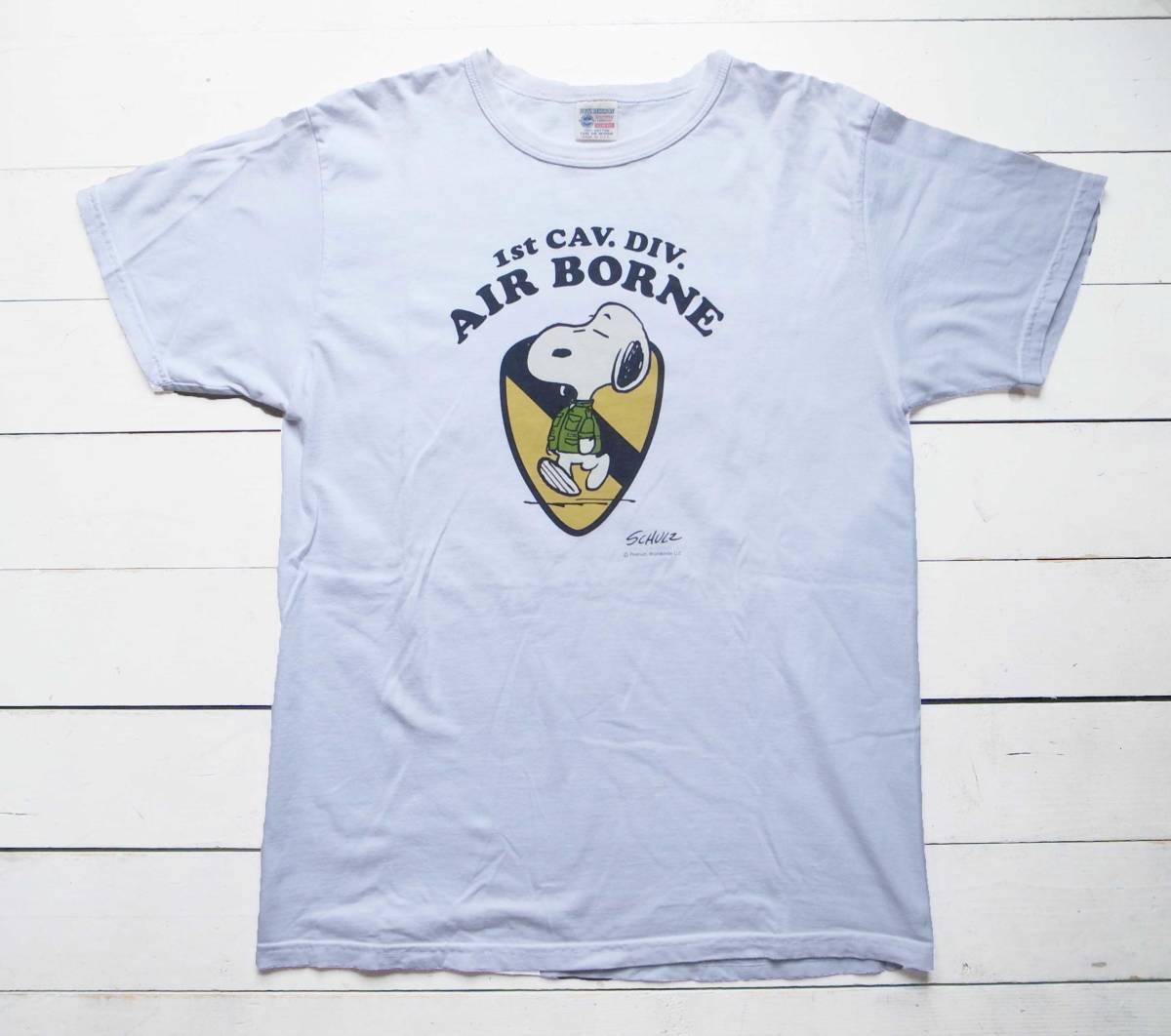 【現金特価】 AIR PEANUTS × RICKSON'S BUZZ BORNE USA製 東洋エンタープライズ バズリクソンズ 白 L スヌーピーTシャツ イラスト、キャラクター 【現金特価】 AIR PEANUTS × RICKSON'S BUZZ BORNE USA製 東洋エンタープライズ バズリクソンズ 白 L スヌーピーTシャツ イラスト、キャラクター