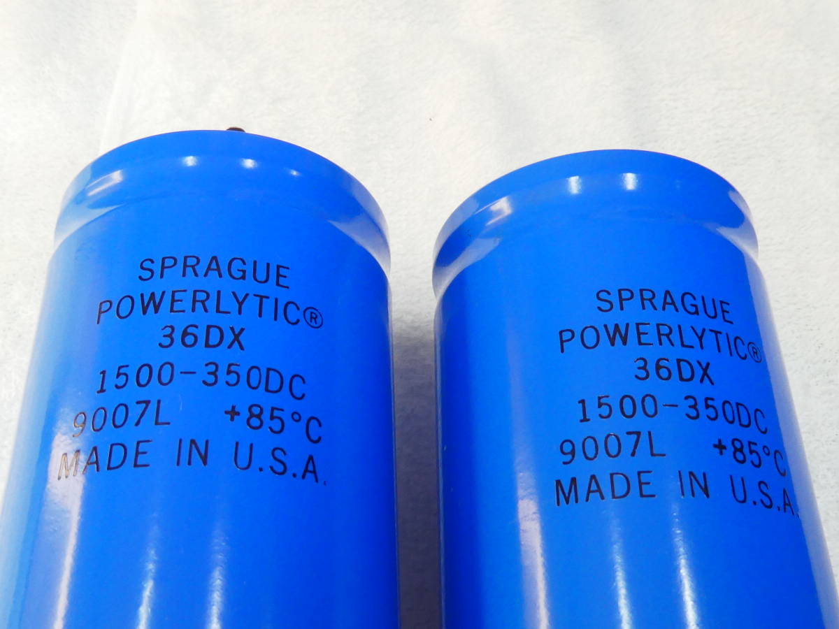 s plug SPRAGUE large electrolytic capacitor 36DX 1500μF 350VDC 1500UF 1500MF new goods search Western Electricwe Stan electric WE