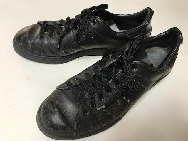 adidas アディダス OFFICIAL オフィシャル レザー スニーカー vintage ブラック フランス製 サイズ 7 1/2 25.5cm  80s product details | Proxy bidding and ordering service for auctions and  shopping within Japan and the United States -