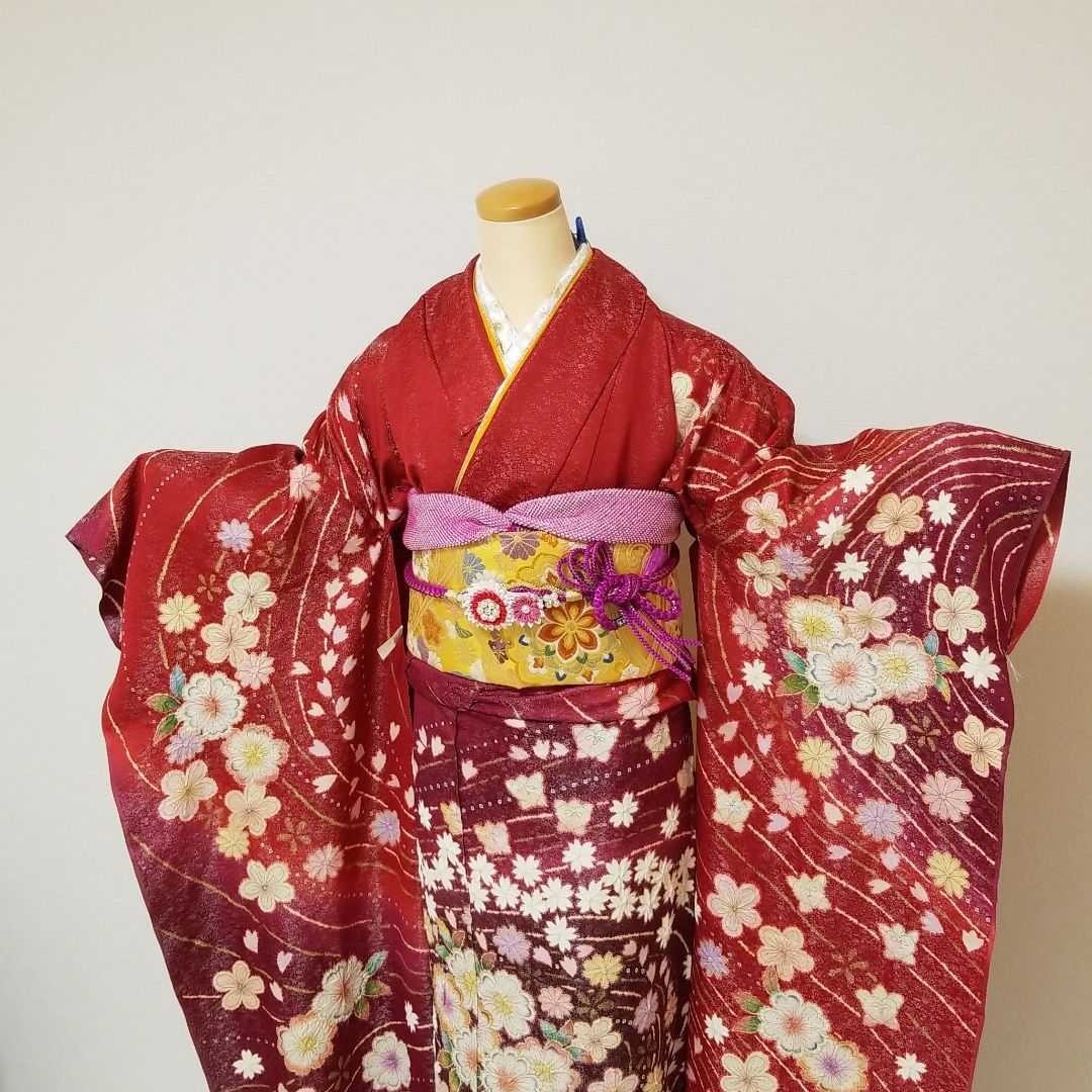 タイムサービス!!『翠山工房 夢幻辻ヶ花』 未仕立て品 仮絵羽 金彩