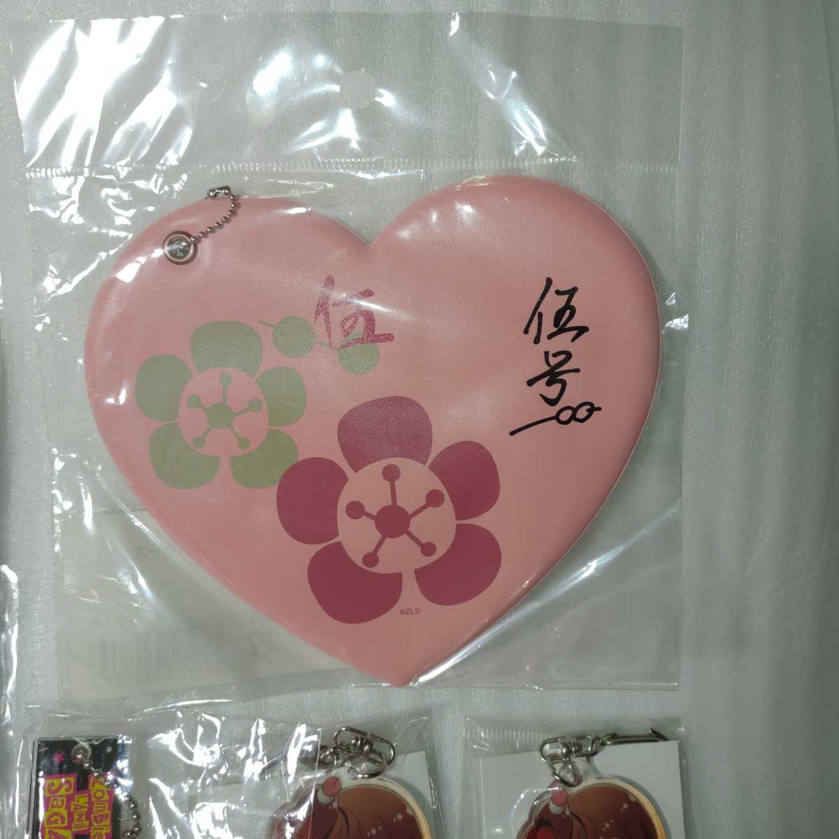 7 point set zombi Land SaGa .... acrylic fiber key holder pass case can badge anime goods zombi.5 number franc elastic 0